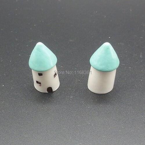 1pcs/lot Resin little tower house 22mm Ornaments Micro landscape Ornaments Creative Home Gardening Decorations A006-5