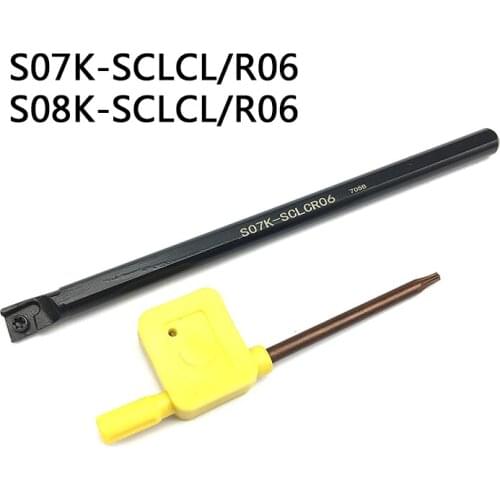 1PC S07K-SCLCL06 S07K-SCLCR06 S08K-SCLCL06 S08K-SCLCR06 Internal Turning Tool Holder CNC Cutting Tools