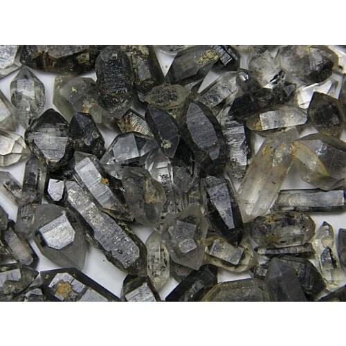 1000g NATURAL Tibetan BLACK Phantom QUARTZ Crystal POINT specimen