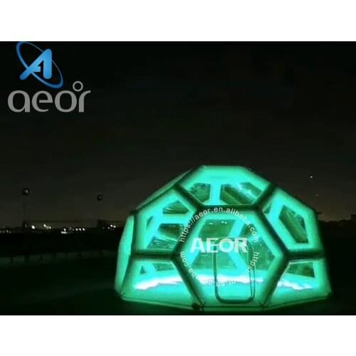 Aeor Bubble House Play Tent Inflatable Igloo Bubble Lodge Tent Transparent Inflatable Outdoor Camping Tent