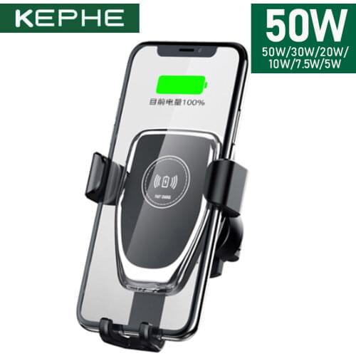 Automatic Car Charger 15W Car Wireless Charger For Xiaomi 10 Iphone 12 11 X Quick Charge Fast Charger For Samsung S20 Huawei P40