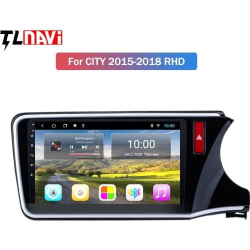2G RAM 10.1inch Android 10 Car GPS Navigation For Honda City Greiz Gienia 2015-2018 RHD audio system