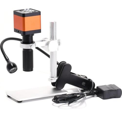 37MP Digital Microscope Camera 1080P HDMI USB TF Video Recorder 150x C Mount Zoom Lens MINI Stand For laboratory