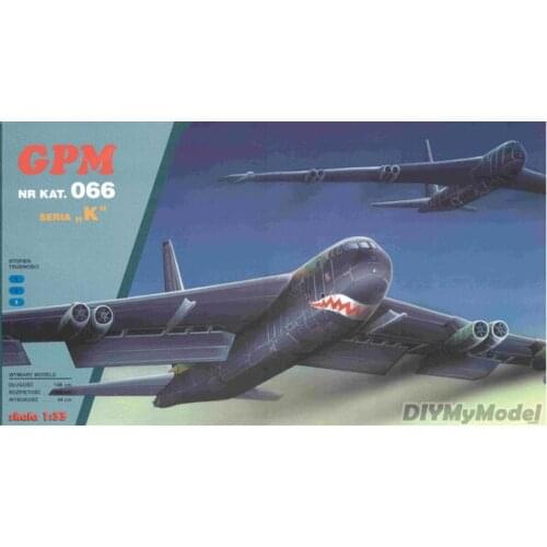 DIYMyModeI USA B52 stratospheric fortress bomber DIY Handcraft Paper Model KIT Handmade Toy Puzzles Gift Movie prop