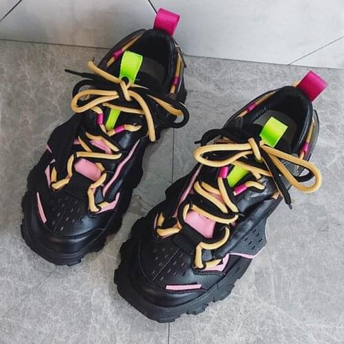 Platform Casual Shoes Women Chunky Sneakers Designer Fashion Trendy Shoes Female Thick Bottom Ladies Trainers Zapatos Mujer