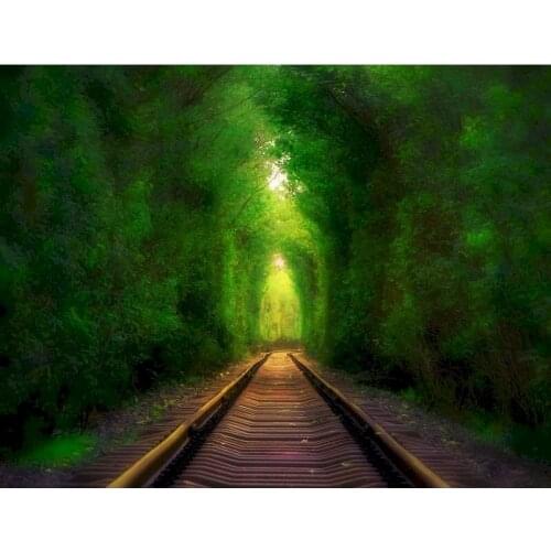 Forest Paint By Number Road On Canvas With Frame 60x75cm Drawing DIY Craft Kits For Adults Coloring By Number Picture Home Decor