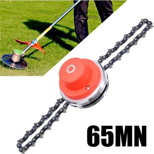 String Trimmer Head 65mn Chain Trimmer Head Cutting Head Coil Chain Brushcutter Grass Trimmer Cutter Head For Lawn Mower