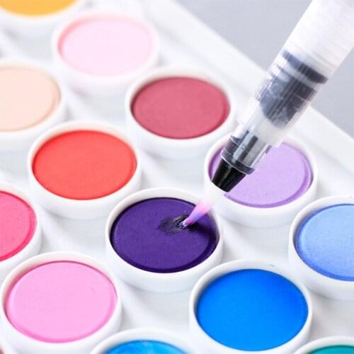 1pcs Refillable Paint Brush Water Color Brush Soft Watercolor Brush Ink Pen for Painting Calligraph Drawing Art Supplies