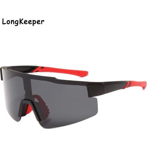 Mens Polarized Lens Glasses Outdoor Sports Road Bike Sunglasses Vintage Big Frame Sunglass Bicycle Driving Shades UV Goggles