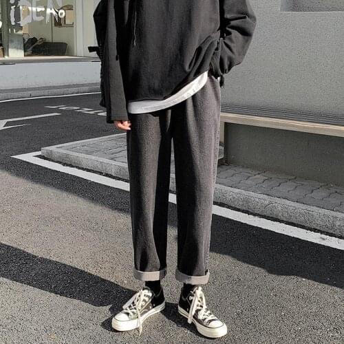 New Loose Men Jeans Male Trousers Simple Design High Quality Cozy All-match Students Daily Casual Straight Denim Pants -40