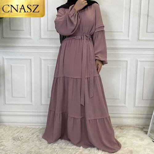 Latest High Quality Dress For Muslim Women Robe Femme Hiver 2021 Elegant Fashion Beautiful Muslim Dress Women Musulman Ensembles