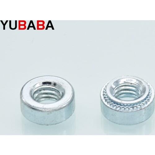 50Pcs M2 M2.5 M3 M4 M5 Slab Thickness 1.0/1.4mm Zinc Plated Rivnut Self-Clinching S Nutsert Press Rivet Nut