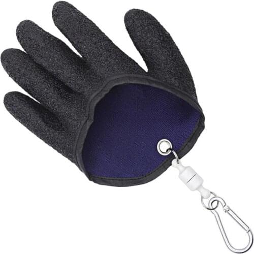 Fishing Catching Gloves Protect Hand From Puncture Scrapes Waterproof Magnet Release Anti-Slip Latex Gloves