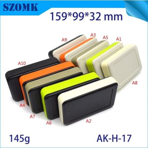 1 piece free shipping ip 54 abs szomk battery handheld pcb box plastic instrument case enclosure mufakturing electronics case