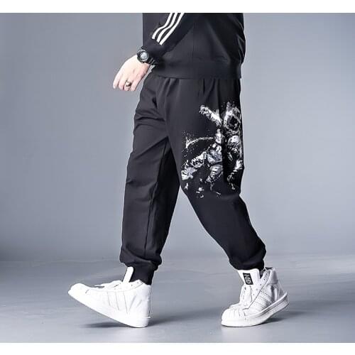 7XL 6XL 5XL XXXXL Plus Hip Hop Men Pants Patchwork Pocket Side 2020 New Loose Joggers Sweatpants Men Length
