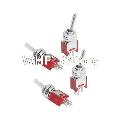 SPDT ON/OFF 2 Position Circuit Control Toggle Switch AC 250V 1.5A SMTS-102 4pcs