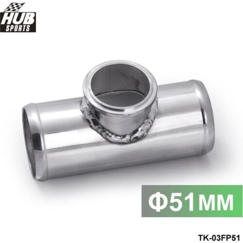 Universal 51mm 2" Aluminum Flange Pipe Fit For 50mm Tail Blow Off Valve For TOYOTA CELICA GT/ GT-S/ ZZ T23 HU-03FP51