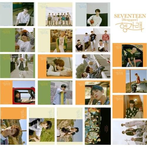 16pcs/set Kpop Seventeen Photocard new photo album HD Print high quality Postcard Lomo Card K-pop seventeen new arrivals