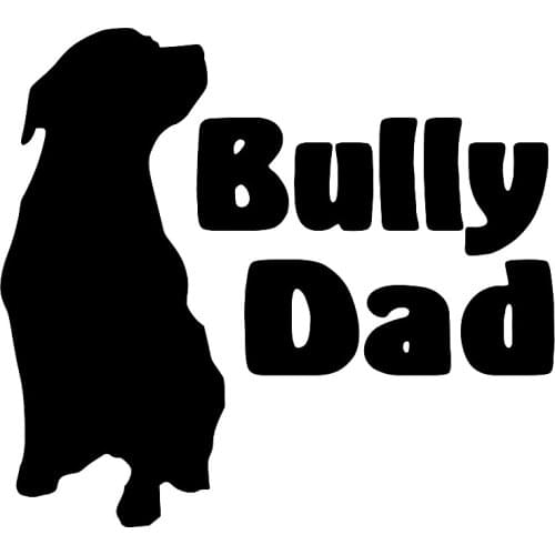 17*15.3cm BULLY DAD Vinyl Decal Sticker Car Vinyl Graphics Decals Accessories Decorative JDM car accessories