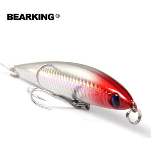 2017 hot model Bearking pencil 125mm 26g Fishing Wobblers 5pcs/lot Fishing Lure Bait Swimbait Crankbait with 2xstrong Hooks