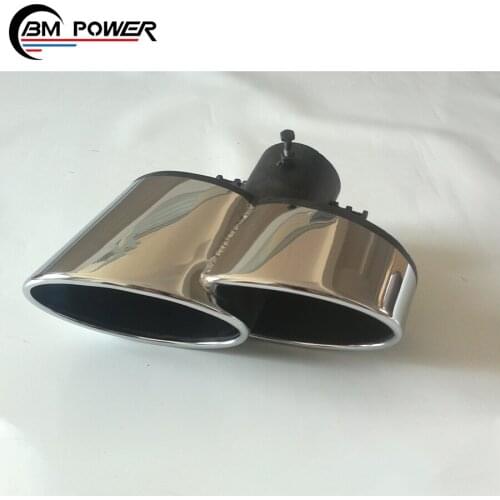 5series F10 stainless steel exhuast pipe muffler tips W style fit for F10 F18 520 523 535 muffler tips