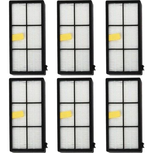 6pcs HEPA Filter Replacement Parts for iRobot Roomba 800 900 870 880 960 980 Vacuum Cleaner Series Accessories