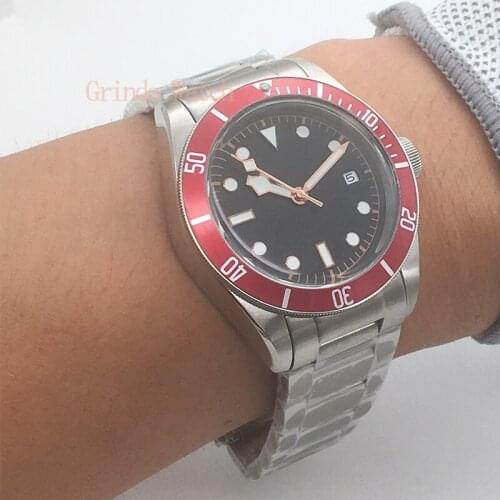 41mm Miyota automatic watch for men sterile dial luminous luxury brand mechanical watch for men relogio masculino montre homme