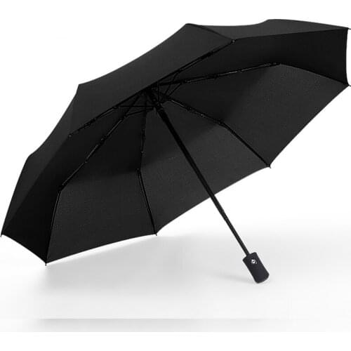 Automatic Umbrella Rain Women Windproof 3Fold Portable Long Handle Business Umbrella Men Outdoor Travel Umbrella