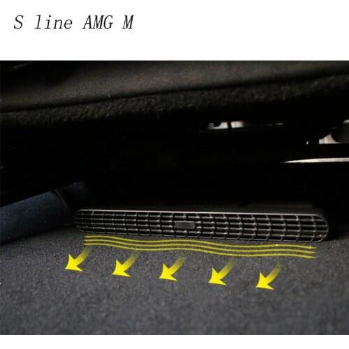 Car styling Rear air conditioning vent decorative frame air outlet trim strip Interior Dust cover For Mercedes Benz GLA 200 X156