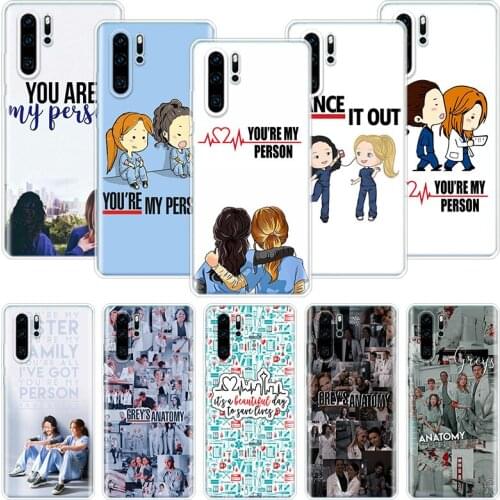 Greys Anatomy Person Phone Case For Huawei Honor 10 9 20 9X 8A 8X 8S 7A 7X Lite Pro 10i 20i Y5 Y6 Y7 Y9 2019 Cover Coque