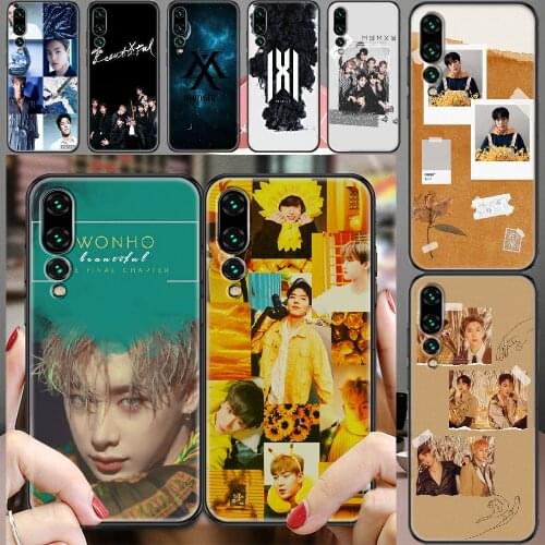 Kpop Monsta X Phone case For Huawei P Mate P10 P20 P30 P40 10 20 Smart Z Pro Lite 2019 black fashion shell art cover 3D back