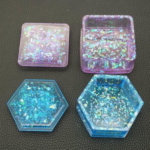 Silicone Resin Mold Storage Box Mold For Jewelry Making Heart Shape Cut Mold DIY Crystal Epoxy UV Gift Box Jewelry Moulds Tools