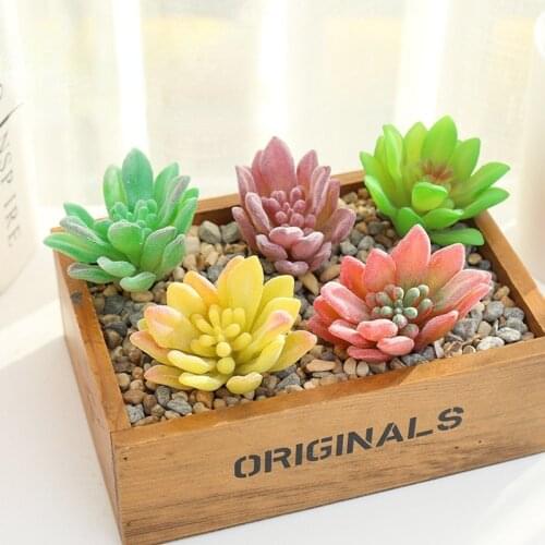 1Pc Simulated Artificial Succulent Fake Plants Home Office Desktop Leisure Hotel Garden Decorative DIY Art Ornament Adornments