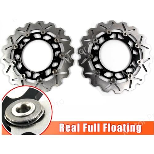 2PCS CNC Floating Disk Front Brake Disc Rotor For Yamaha XV PC ROAD STAR WARRIOR 1700 2002 2003 2004 2005 2006 2007 XV1700