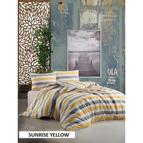 WEEKEND HOME, Süper King Size Duvet Cover Set / SUNRISE YELLOW