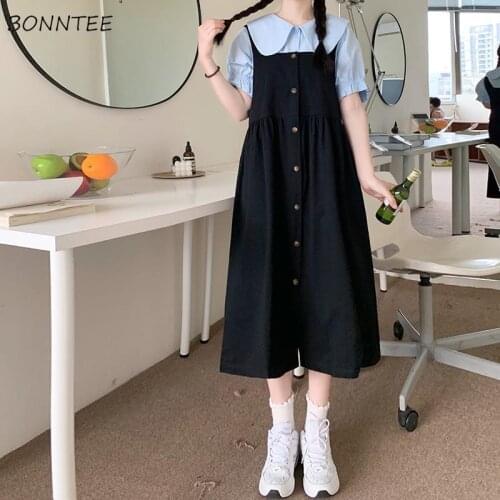 Dress Sets Women Sweet Girls Korean Style Preppy Tops All-match Simple Leisure Fashion Harajuku Elegant Party Outfit Streetwear