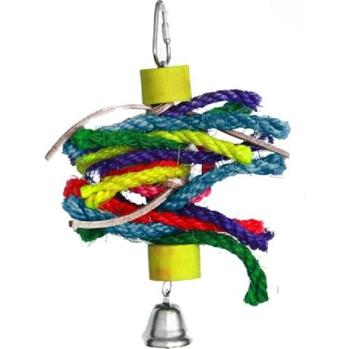 Colorful bird toy for small and medium parrots or other Bird pet toys