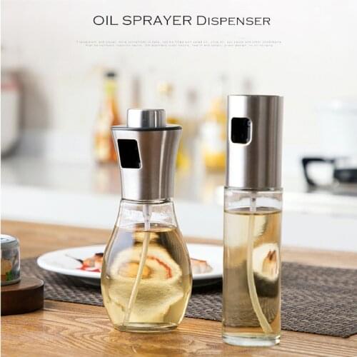 Kitchen Cooking Baking Oil Cook Oil Spray Empty Bottle Vinegar Bottle Oil Dispenser Tool Salad BBQ Cooking Glass Oil sprayer