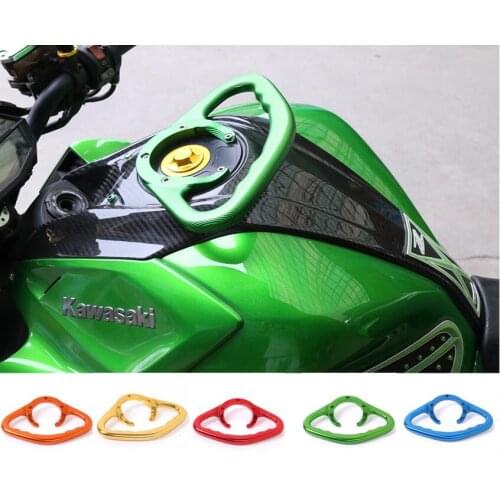 Motorcycle Passenger Handgrips Fuel Tank Grab Bar Handle Holder For Kawasaki ZX6RR ZX9R ER6N ER6F ZX1100 ZZR600 Z1000 Z800