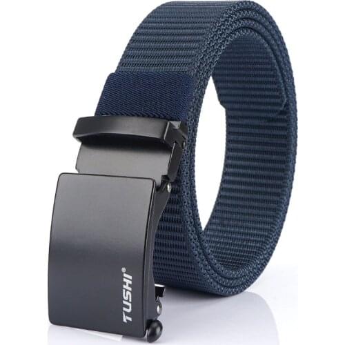 2020 new sports outdoor belt male canvas belt automatic buckle young students casual nylon tactical belt