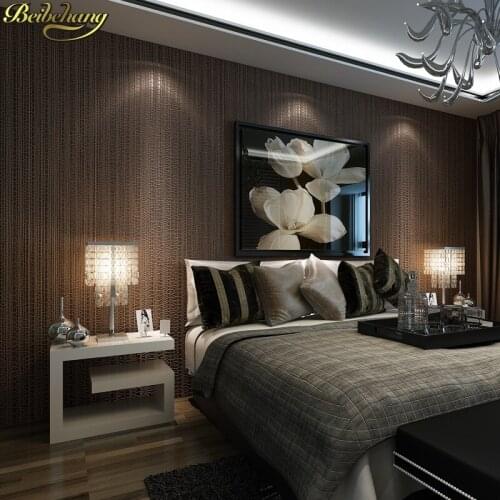 Beibehang papel de parede 3D Modern minimalist grid wallpaper for walls 3 d wall papers home decor living room non woven bedroom