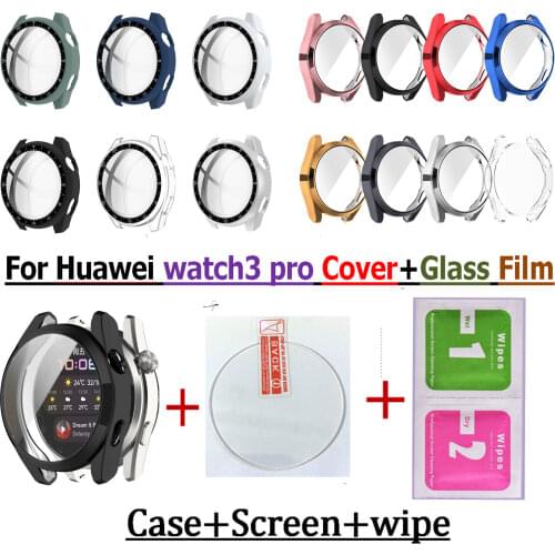 Smart Bracelet Frame For Huawei watch3 pro Cover 3D PMMA Film Protector Screen for Huawei watch 3 pro Case Protective shell