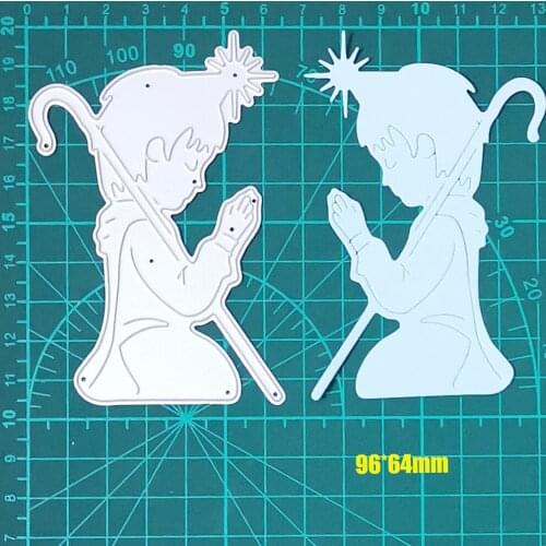 Shepherd Boy Prays Facing Sun Metal Cutting Dies Real Picture Cut Die Scrapbook Paper Craft Knife Mould Blade Punch Stencils Die