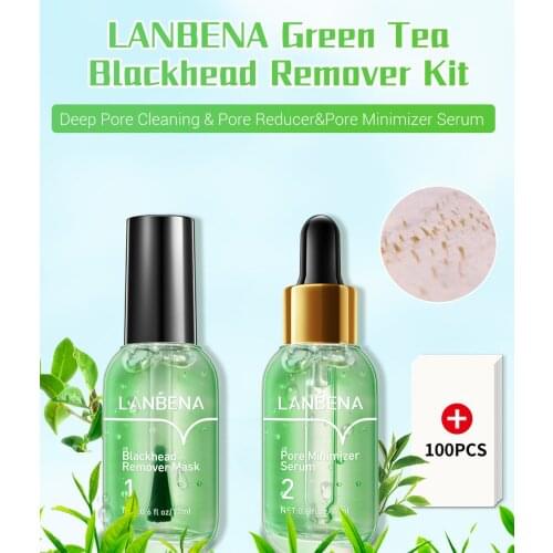 17ml LANBENA Beauty Skin Care Blackhead Remover Mask Serum Deep Cleaning Shrink Pores Purifying Acne Treatment Essence Smooth