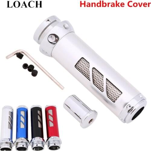 MOMO Universal Aluminum Alloy Car Auto Handbrake Cover Protective Case Parking Bar Hand Brake Lever Sleeve Boot Capa Protector
