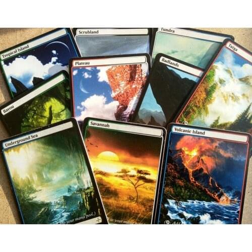 10 Dual Lands DualLands MAGIC FULL ART ALTERED CARDS Dual land MTG TCG Games dual land fetchland shockland proxy EDH lotus mox