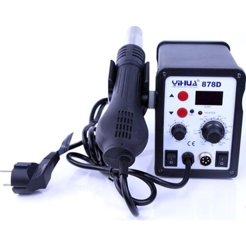Yihua 878D Heat Adjustable Hot Air Blower Soldering Iron Soldering Station