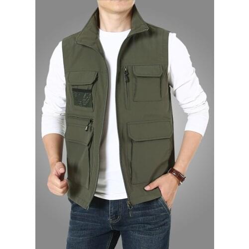 Men Vests Mens Sleeveless Vest Spring Summer Autumn Travels Vest Outdoors Plus Size 5XL 6XL 7XL Vest Photography Mens Clothing