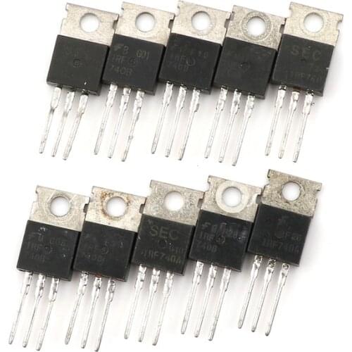10pcs/lot IRF740 IRF 740 Power MOSFET 10A 400V TO-220