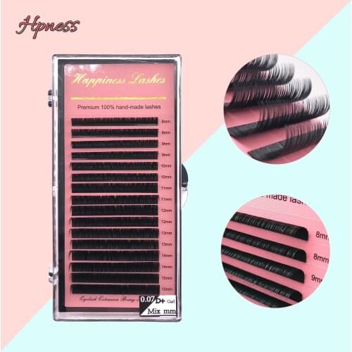 16 Lines Eyelash Extension False Eyelashes Silk Handmade Natural Long Russia Volume Wholesale Lash Extension Individual Lashes